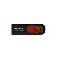 ADATA USBメモリ 32GB USB2.0 スライド式 ブラック AC008-32G-RKD | TJDストア