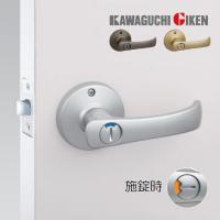 川口技研 dt1 4m 表示錠 各3色 取替用 レバーハンドル tkレバー トイレ 丸座 ドアノブ 交換 取替 バックセット60mm 対応ドア厚26mm 42mm