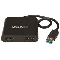 StarTech.com USB 3.0対応デュアルHDMIディスプレイアダプタ/1x 4K30Hz &amp; 1x 1080p/USB Type-A接続/ | TM Shop