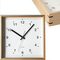 KATOMOKU square clock km-37N 木 バスウッド 掛け時計 連続秒針 (クォーツ時計) | TM Shop