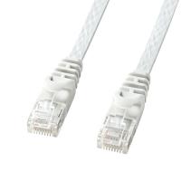 サンワサプライ LANケーブル CAT6 フラットタイプ 1Gbps/250MHz ギガビット イーサネットケーブル RJ45コネクタ ツメ折れ防止 | TM Shop