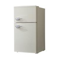 2ドアレトロ冷蔵庫85L SP-RT85L2-WH | ディスカウントショップとーるりーす