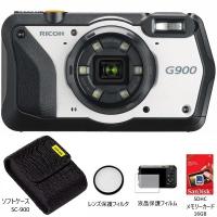 リコー RICOH G900 デジタルカメラ 通常モデル（ソフトケース・SDHCメモリーカード16G・液晶保護フィルム・レンズ保護フィルタ付き） | 現場屋本舗Yahoo!店