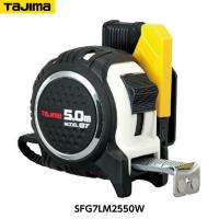 TAJIMA タジマ セフG7ロックマグ爪25 長さ5.0m （黒/白) SFG7LM2550W メートル目盛 重量358g [JIS1級 剛厚スチールテープ コンベックス] | 現場屋本舗Yahoo!店