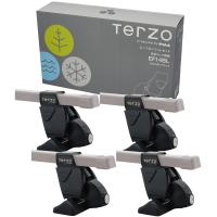 Terzo テルッツォ (by PIAA) ルーフキャリア ベースキャリア フット 4個入 ルーフオンタイプ ブラック 完全ロック仕様 ロック付 EF | tocos shop