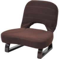 [山善] 座椅子 コンパクト 座敷用椅子 あぐら座椅子 幅46cm 折りたたみ こたつ用 完成品 ダークブラウン AGR-45(DBR) | tocos shop