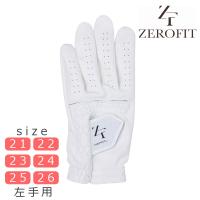 【ZERO FIT】ゼロフィット ゴルフグローブ インスパイラルグローブ 左手用 INSPIRAL GLOVES ホワイト 白色 ISPR EONSPORTS | TOHO NEXT SPORTS