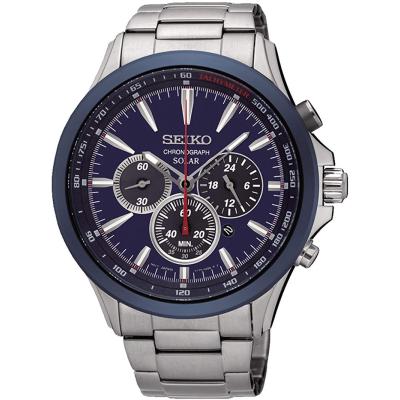 SEIKO v175 ソーラークロノグラフ（腕時計、懐中時計） | ファッション