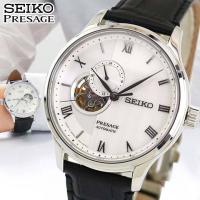 お取り寄せ PRESAGE プレザージュ SEIKO セイコー メカニカル 手巻き SARY095 メンズ 腕時計 黒 ブラック ホワイト レザー 革ベルト | 腕時計 メンズ アクセの加藤時計店