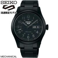 お取り寄せ SEIKO セイコー 5SPORTS ファイブスポーツ 5スポーツ ストリートスタイル メンズ 腕時計 時計 メカニカル 自動巻き 黒 オールブラック 流通限定モデ | 腕時計 メンズ アクセの加藤時計店
