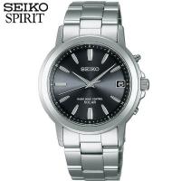 お取り寄せ セイコー スピリット 腕時計 SEIKO SPIRIT 電波ソーラー 電波 ソーラー メンズ SBTM169 国内正規 ブラック シルバー バンド | 腕時計 メンズ アクセの加藤時計店