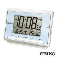 お取り寄せ SEIKO セイコークロック デジタル 目覚まし時計 電子音 ライト 日付 カレンダー 温度表示 湿度表示 青 ブルー SQ698L | 腕時計 メンズ アクセの加藤時計店