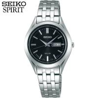 お取り寄せ SEIKO セイコー ソーラー SPIRIT スピリット レディース ペアウオッチ 黒 ブラック シルバー STPX031 | 腕時計 メンズ アクセの加藤時計店