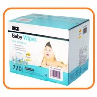 RICO 赤ちゃん用 おしりふき 720枚 1692255 送料無料 baby wipes 無香料 ウェットタイプ 個包装 80枚 9個 コストコ ベビーワイプ | トキメキ屋