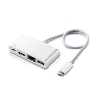 エレコム(ELECOM) DST-C09WH(ホワイト) USB Type-C接続ドッキングステーション HDMI | 特価COM