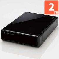 エレコム(ELECOM) ELD-QEN2020UBK(ブラック) SeeQVault対応3.5インチ外付けハードディスク 2TB | 特価COM