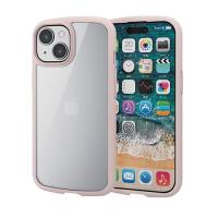 エレコム(ELECOM) iPhone15 ケース ハイブリッド 衝撃吸収 軽量 カメラ周り保護 ピンク | 特価COM