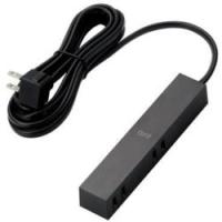 エレコム(ELECOM) AVT-D3-2425BK ブラック デザインタップ 延長コード 2ピン 4個口 2.5m | 特価COM