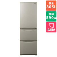 【長期保証付】[配送/設置エリア 東京23区 限定]パナソニック NR-C374C-N(グレイスゴールド) 3ドア冷蔵庫 右開き 365L 幅590mm[標準設置料込][代引不可] | 特価COM