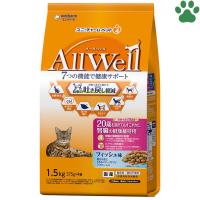 国産　Allwell　オールウェル　高齢猫用　フィッシュ味　20歳以上　1.5kg（375g×4袋）　20歳を過ぎてもすこやかに腎臓の健康維持用　ユニチャーム | ナチュラルスタイル for Pets