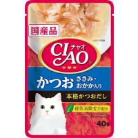 CIAO パウチ かつお ささみ・おかか入り 40g | トキワカメラYahoo!店