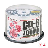 バーベイタム　CD-R　CD-R　【50枚PX4個入】　SR80PP50C | トキワカメラYahoo!店