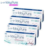 4箱 コンタクトレンズ SEED ワンデーピュアうるおいプラス 32枚入り 1dayPure 日本製 | トキワカメラYahoo!店