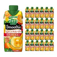 カゴメ スムージー 野菜生活100 Smoothie ビタミンスムージー 黄桃 バレンシアオレンジ mix 330ml 24本 (2ケース) 送料無料 | 東京酒粋(トウキョウシュスイ)