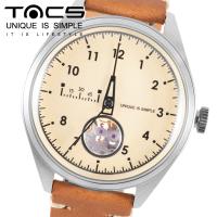 タックス 時計 腕時計 メンズ TACS RULER TS2204B タックス タイムルーラー自動巻き オートマウォッチ シースルーバック レザーベルト | 東京ウォッチスタイル