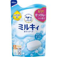 牛乳石鹸 ミルキィボディソープ やさしいせっけんの香り 詰替用 400ml | マミーガーデン