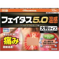 【第2類医薬品】フェイタス5.0温感(大判サイズ) 10枚 | 東京生活館 クイズゲート浦和店