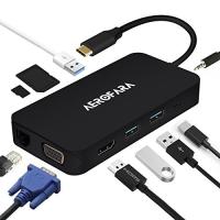 USB C ハブ usb 変換アダプター HDMIとVGA同時表示 type c hub USB C ハブ SD＆Micro SDカードリーダー 4k | 通販ショップ トマト ヤフー店