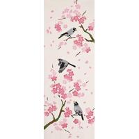 プレーリードッグ 和布華 WAFUKA 手ぬぐい 春模様 桜と文鳥 TE-365 サイズ:約33×90cm | 通販ショップ トマト ヤフー店