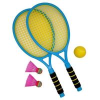(APOSITV)ラケットセット テニスセット バトミントン ボール 子供 羽2個 ボール1個 親子 屋外 室内 (ブルー) | 通販ショップ トマト ヤフー店