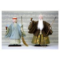 高砂 木目込人形 (尉と姥) 高砂 一刀彫木彫人形(尉と姥) - メルカリ