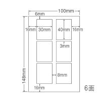 SCJH23（L） 光沢ラベルはがきサイズ 30×40mm 500シート カラーインクジェット用 フォトカラー対応 履歴書・証明写真 東洋印刷 | ネストオンライン ヤフー店