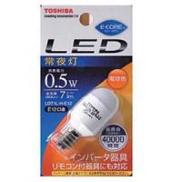 バラ 東芝 LDT1L-H-E12 LED電球 E-CORE[イー・コア] 常夜灯形 0.5W 電球色  E12口金 | キラキラ通販マート