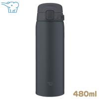 象印 ステンレスマグ 480ml ミッドナイトブラック SU-BA48BM ワンタッチ シームレスせん | FRESH ROASTER珈琲問屋 Yahoo!店