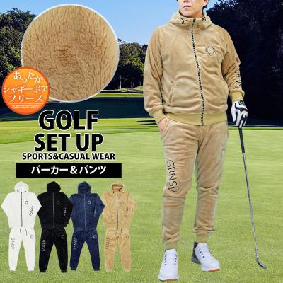 メンズゴルフウェア セットアップ（色：ベージュ系）のおすすめ人気