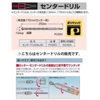 小型便 (ボッシュ) 振動コア センタードリル No.20 PCD20 超硬10mmφ 全長250mm 有効長130mmカッター用 BOSCH | ツールキング