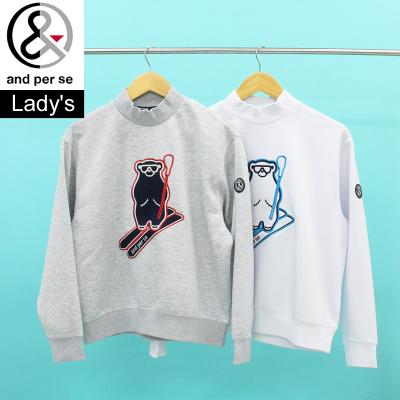 モックネック ゴルフ（and per se／スポーツ用品）（色：グレー系）の