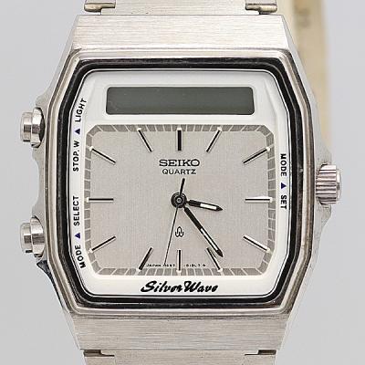 美品 SEIKO セイコー シルバー文字盤 メンズ デジアナ 腕時計 デジタル 腕時計 メンズ アクセの加藤時計店 - SEIKO（セイコー）｜Yahoo
