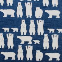 生地 布 しろくま コットンツイルプリント 綿 シロクマ コットン