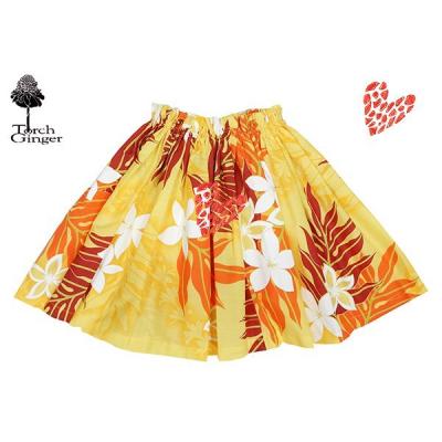 【トーチジンジャー】 美品 パウスカート フラダンス Hawaii グリーン パウスカート トーチジンジャー柄［6色展開