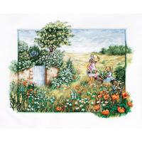 Luca-S クロスステッチ刺繍キット BU4013 "Landscape with Poppies" (ポピー) 【海外取り寄せ/納期40〜80日程度】 | HAND WORK とりい