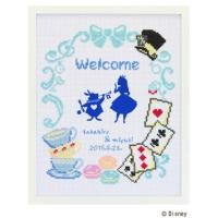 クロスステッチ刺繍キット 7467 【ウェルカムボード・不思議の国のアリス】 Alice in Wonderland ディズニー・プリンセス ウェディング | HAND WORK とりい