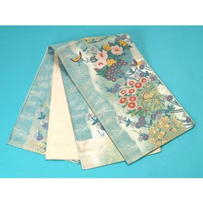 河瀬満織物みつる帯希少な本袋帯ぶどう唐草①西陣織帯締めセット