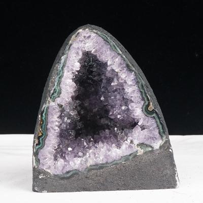 アメジスト ドゥルージー 原石 研磨ジオード 紫水晶 天然石