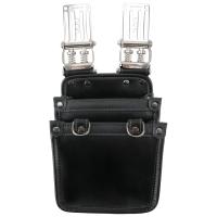 SHOX(藤原産業) 薄型腰袋 2段 S SHX-16 機能性工具ホルダー 牛革製 奥行10cm | Total Homes