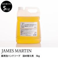 ハンドソープ 除菌 保湿 殺菌 JAMES MARTIN ジェームズマーティン 薬用泡ハンドソープ　詰め替え用　5kg 